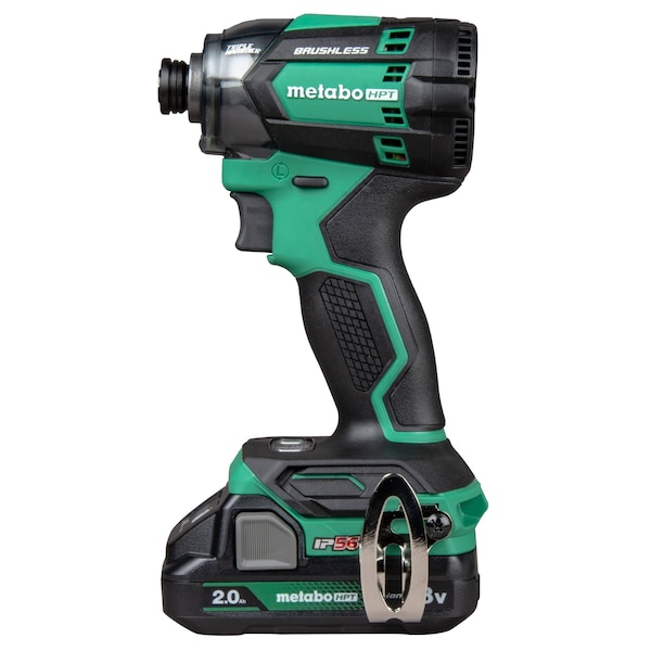 Metabo Hpt 18V MV Cordless Brushless Triple Hammer Bolt Impact Driver Kit 2 x 2.0Ah - WH18DCM