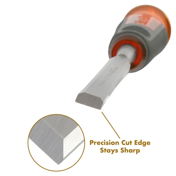 Buck Brothers Pro Full Tang Wood Chisel – 1/2" (12MM) - 74813