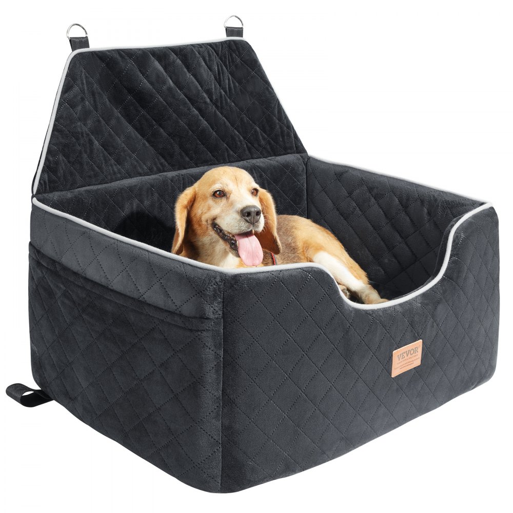 VEVOR Dog Booster Car Seat Pet Car Seat for Medium Large Dog up to 55 lbs Black - CWZGQCZYSFSC6Z483V0