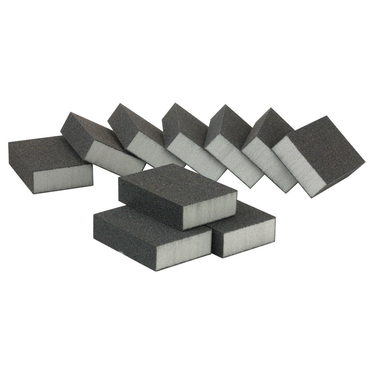 Esponjas para lijar de óxido de aluminio para guerrero - Grano grueso, paquete de 10 - 63918
