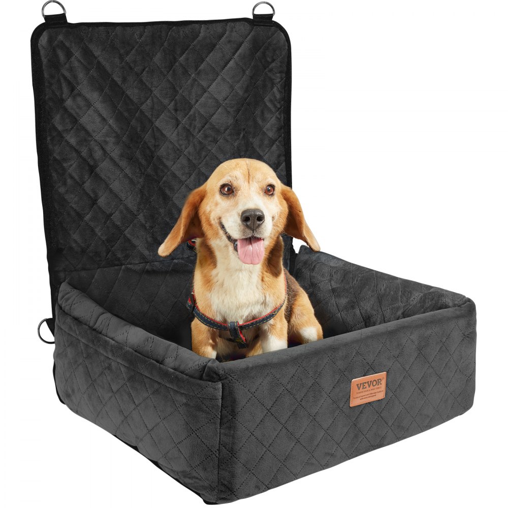 VEVOR Dog Booster Car Seat Pet Car Seat for Small Medium Dog up to 40 lbs Black - CWZGQCZYSFSQM6UMNV0