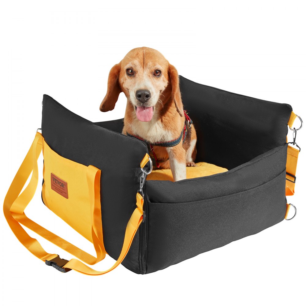 VEVOR Dog Booster Car Seat Pet Car Seat for Small Dog up to 25lbs Black - CWZGQCZYSFSQ7UB6XV0