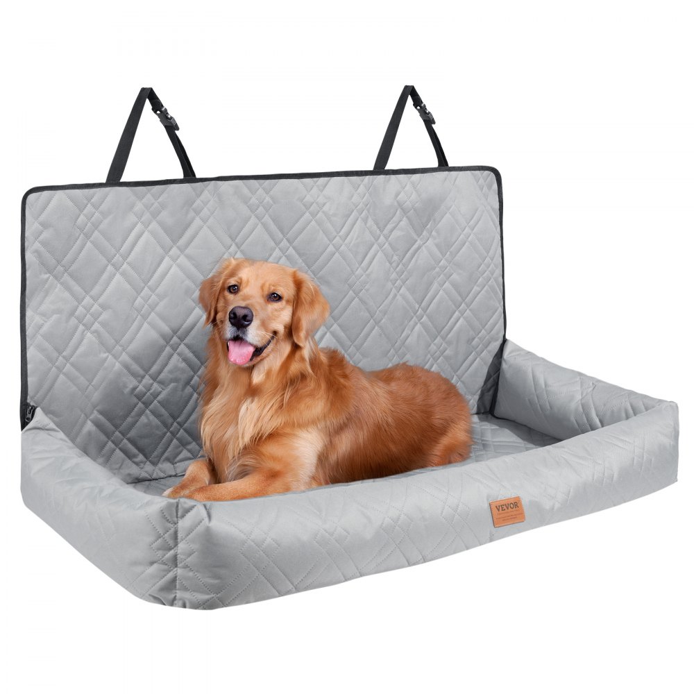 VEVOR Dog Booster Car Seat Pet Car Seat for Medium Large Dog up to 100 lbs Gray - CWZGQCZYHSSF4IZF4V0