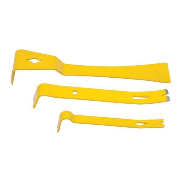 Stanley Pry Bar, Pieces 3, Steel, 1-1/2 In. W - STHT55135