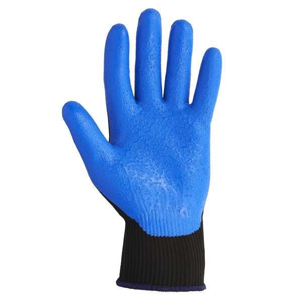 Guantes recubiertos de nitrilo con espuma Kleenguard, cobertura en la palma, negros/azules, XS, PR - 47084