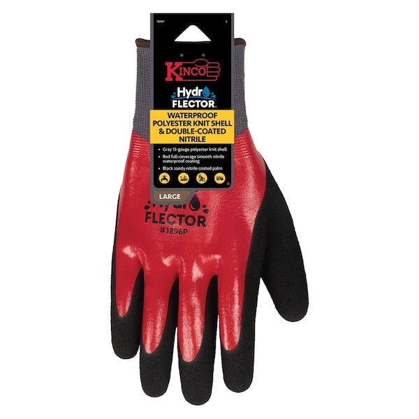 Guante Impermeable Kinco HydroFlector con Palma de Nitrilo - 1896P-L