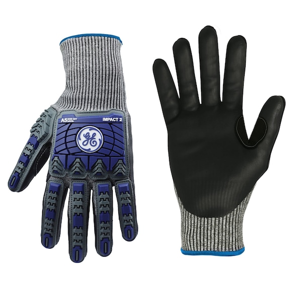 Guantes de Impacto Ge, Nitrilo Espuma, 13GA, 1 Par, M - GG244MC