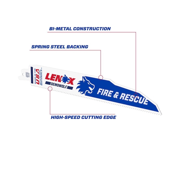 Irwin LENOX DEMOWOLF 9 in. Bi-Metal Reciprocating Saw Blade 10 TPI 25 pk - 20524B960R
