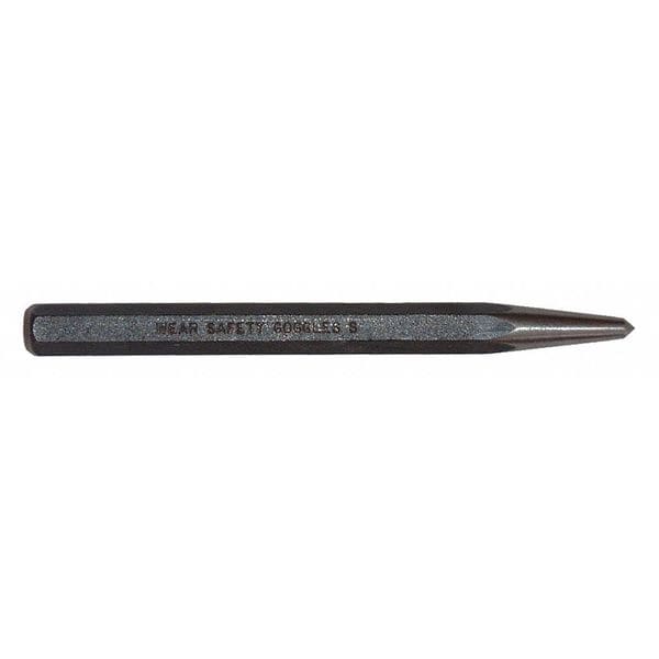 Mayhew Select Prick Punch, 5in L, 3/8in Tip, Steel, BO - 73002