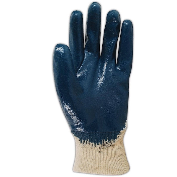Guantes de algodón ligero Magid MultiMaster con recubrimiento de nitrilo en la palma, paquete de 12 - 4840-9.