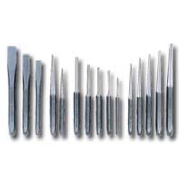 K-Tool International K Tool International KTI72901 15 Piece Punch and Chisel Set - KTI72901