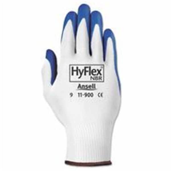 Guantes de NBR Ansell Hyflex 012-11-900-10; 10; Blanco-Azul - 012-11-900-10