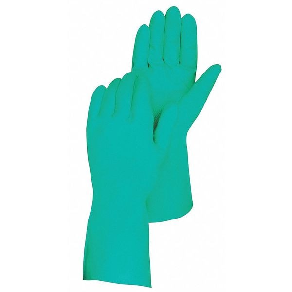 Guantes recubiertos Zoro Select, de nitrilo, M, verdes, paquete de 12 - 2970C-M