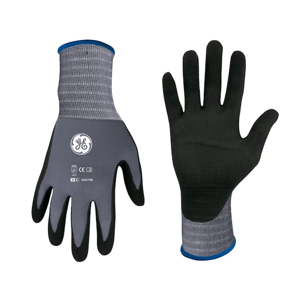 Guantes con recubrimiento de nitrilo y espuma Ge, calibre 15, 1 par, mediano - GG217MC