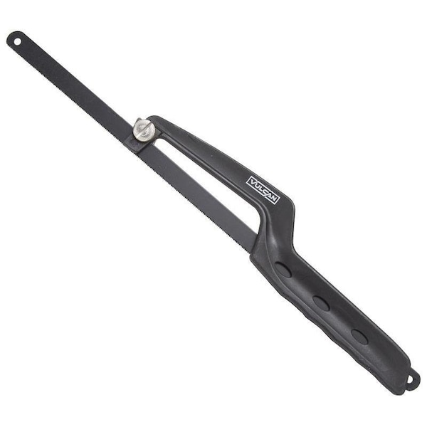 Vulcan Hacksaw, 12 in L Blade, 24 TPI, Steel Blade, Plastic Frame, Plastic Handle - JLO-002