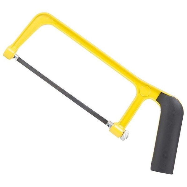Vulcan Mini Hacksaw, 6 in L Blade, 24 TPI, Steel Blade, 2-1/4 in D Throat, Steel Frame, Comfort Grip Handle - JL52063