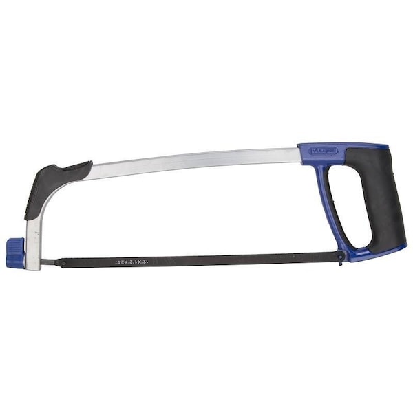Vulcan High Tension Hacksaw, 12 in L Blade, 24 TPI, Steel Blade, 3-7/8 in D Throat, Aluminum Frame - SAW-8