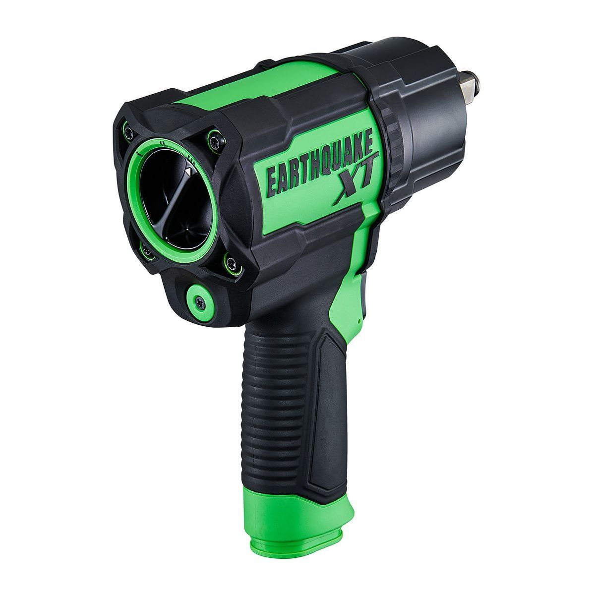 Terremoto Xt 1/2 pulgadas Llave de impacto de aire compuesto, Martillo gemelo, 1190 pies-libras, Verde - 57157