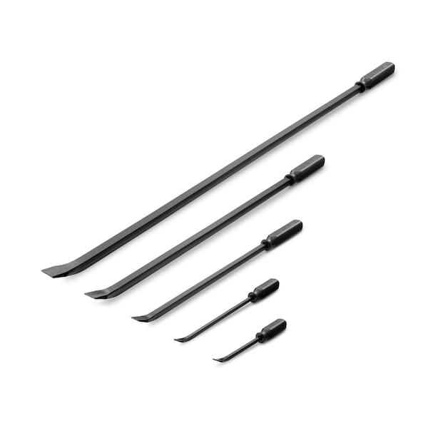 Tekton Angled End Handled Pry Bar Set, 5-Piece (12, 17, 25, 36, 45 in.) - LSQ90505