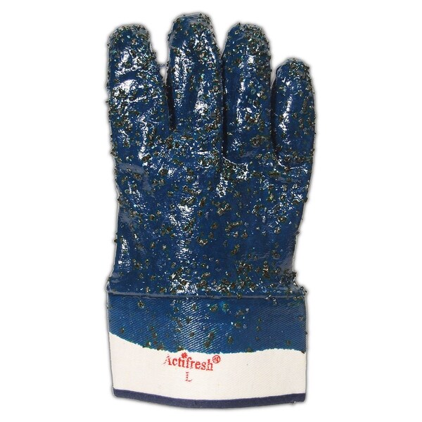 Guantes de nitrilo con acabado áspero y completamente recubiertos MultiMaster Magid, paquete de 12 - 1591FCR