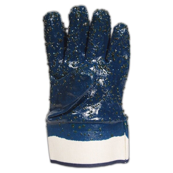 Guantes de nitrilo con acabado áspero y completamente recubiertos MultiMaster Magid, paquete de 12 - 1591FCR