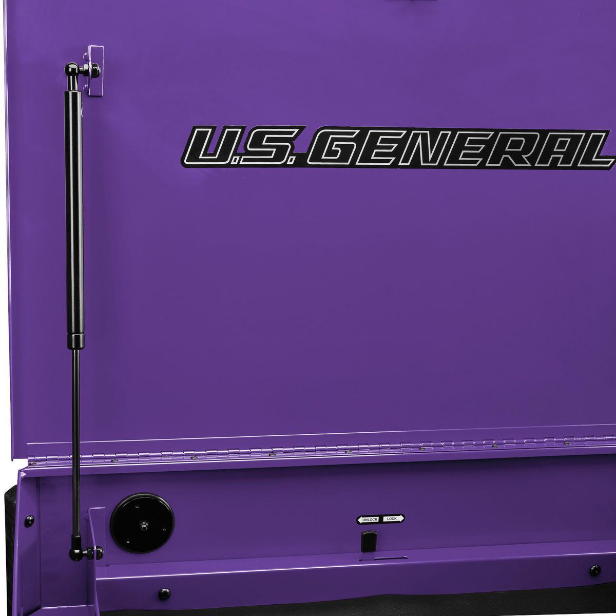 Carro de servicio U.S. General de 34 pulgadas x 23 pulgadas, con 6 cajones, color morado - 70697