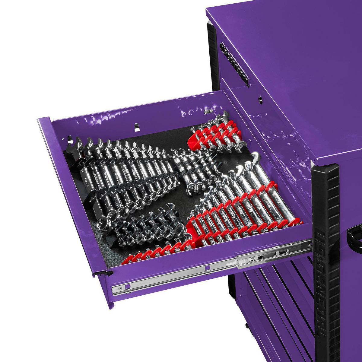 Carro de servicio U.S. General de 34 pulgadas x 23 pulgadas, con 6 cajones, color morado - 70697
