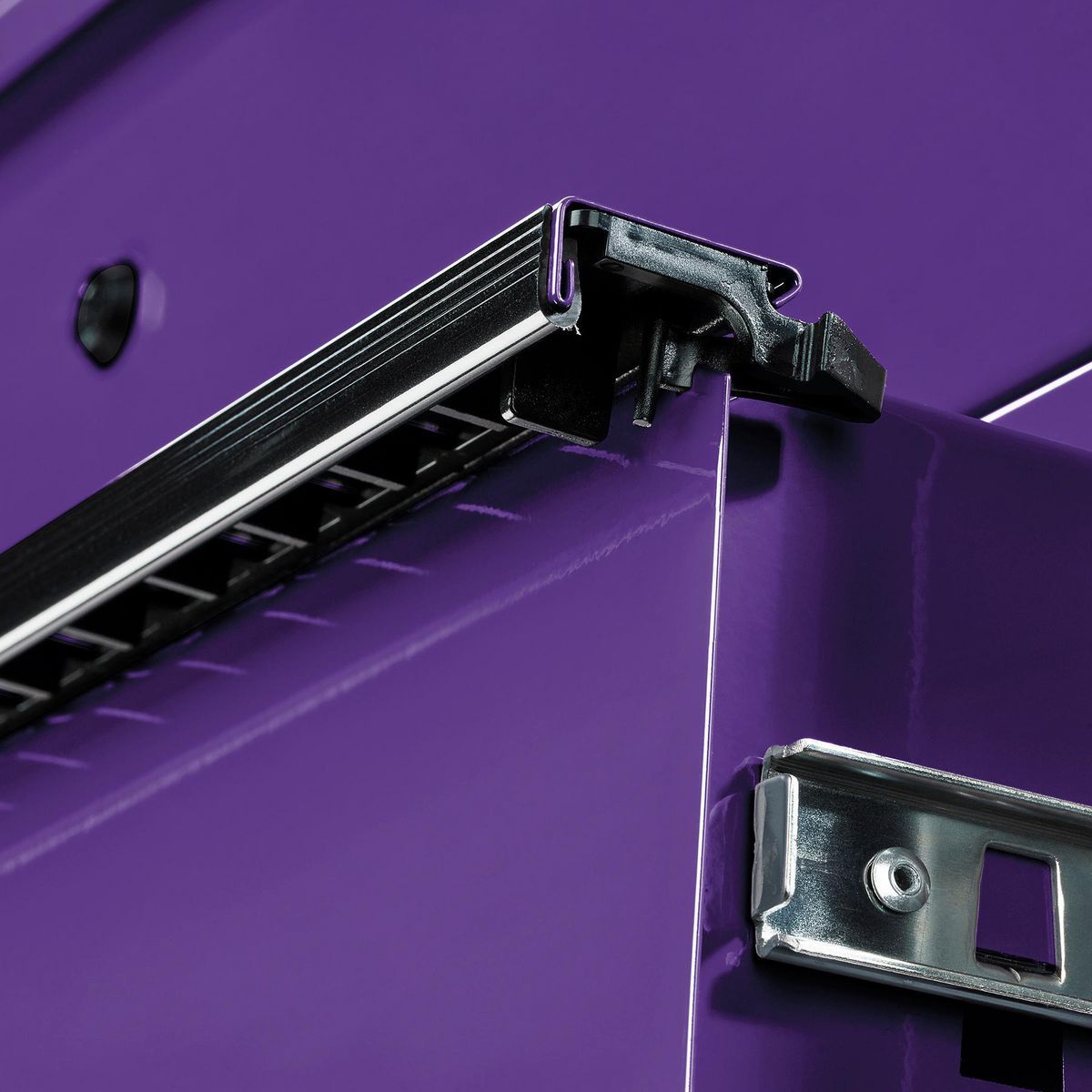 Carro de servicio U.S. General de 34 pulgadas x 23 pulgadas, con 6 cajones, color morado - 70697