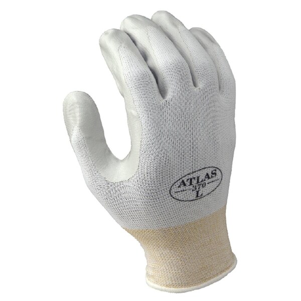 Mejor Guante Desechable con Palma Recubierta de Nitrilo Blanco Talla XL Paquete de 9 - 12, 9PK - 845-370WXL-09