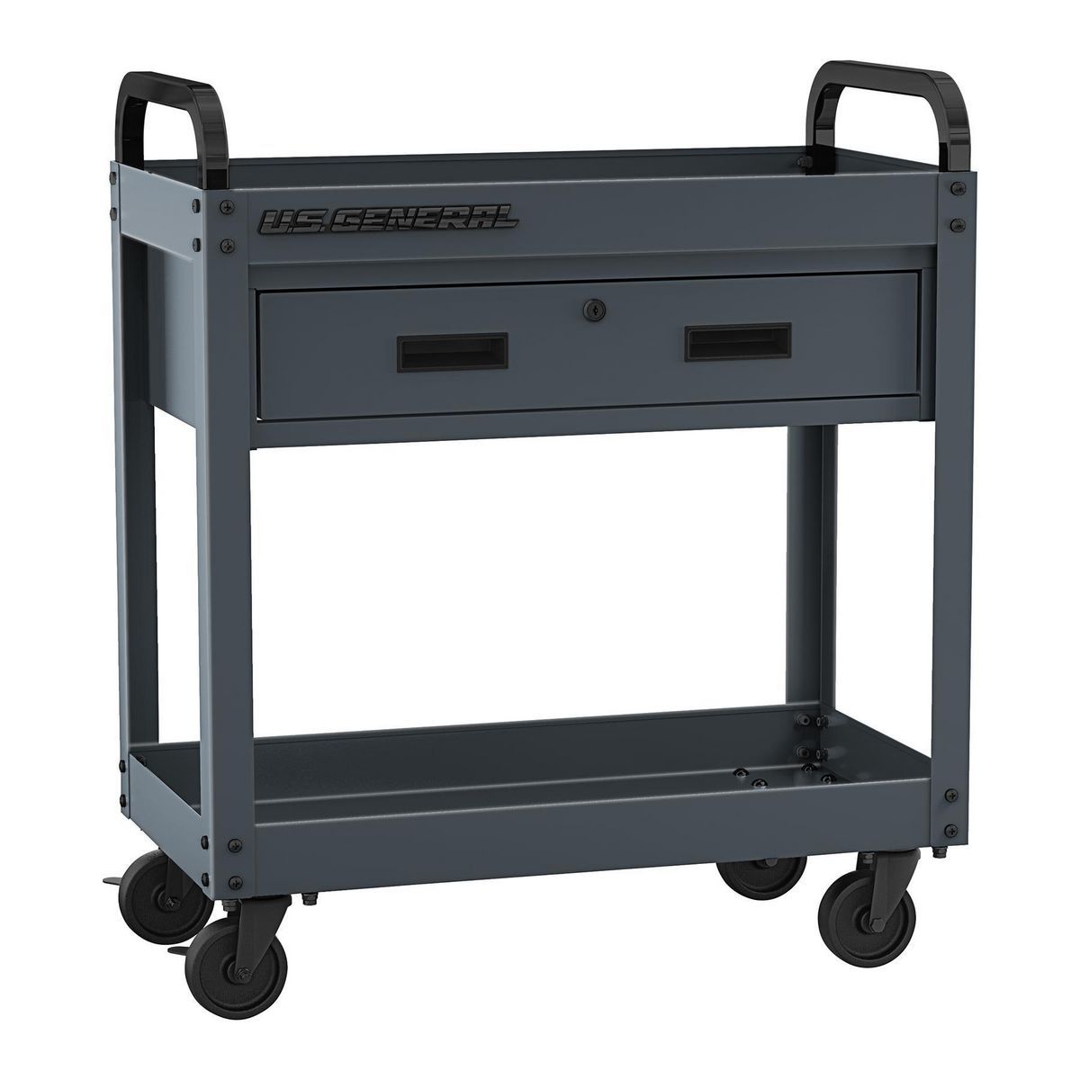 Carrito de servicio General de EE. UU. de 30 pulgadas con cajón, gris pizarra - 59851