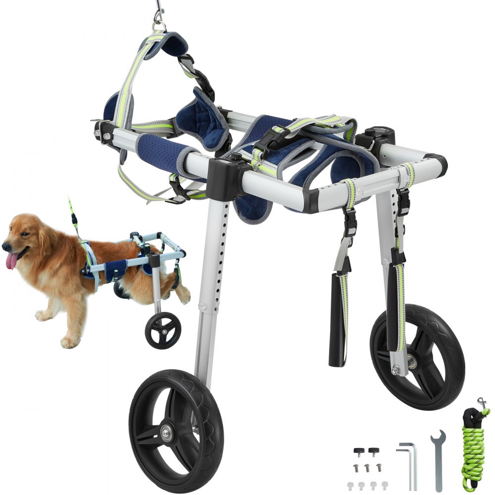 VEVOR 2 Wheels Dog Wheelchair for Back Legs, Pet Wheelchair Lightweight & Adjustable Assisting in Healing,  Dog Cart/Wheelchair for Injured, Disabled, Paralysis, Hind Limb Weak Pet(M) - CWLYLLSLLSZHTMYXJV0