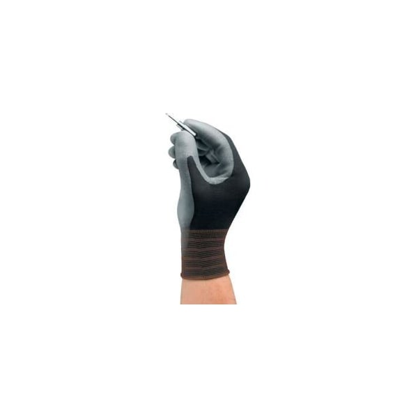 Guantes recubiertos de poliuretano Ansell HyFlex Lite, Ansell 11600, talla 7, negro/gris, 1 par - 205651