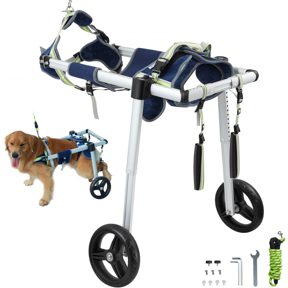 VEVOR 2 Wheels Dog Wheelchair for Back Legs, Pet Wheelchair Lightweight & Adjustable Assisting in Healing,  Dog Cart/Wheelchair for Injured, Disabled, Paralysis, Hind Limb Weak Pet(L) - CWLYLLSLLSDHSNX16V0