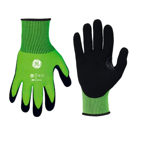 Guante recubierto de nitrilo Sandy de alta visibilidad Ge 12 pares XL, 24 piezas - GG221XL
