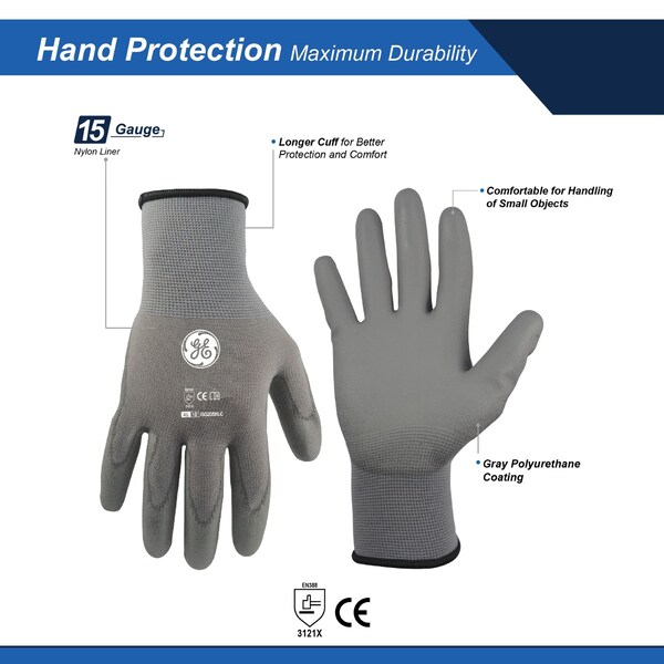 Guante sumergido Ge 15 GA PU, 12 pares XL, 24 paquetes - GG205XL