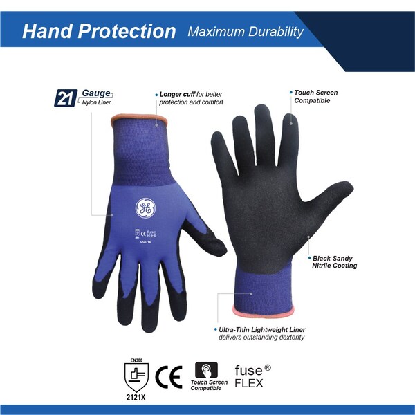 Guante sumergido en nitrilo Sandy Ge 21 GA 2XL - GG2712XLC