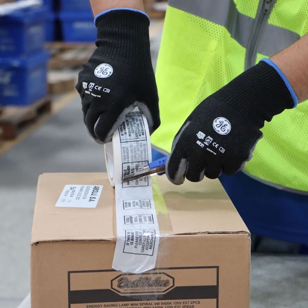 Guantes sumergidos con recubrimiento de PU Ge 13 A6 12 pares M, 24PK - GG201M