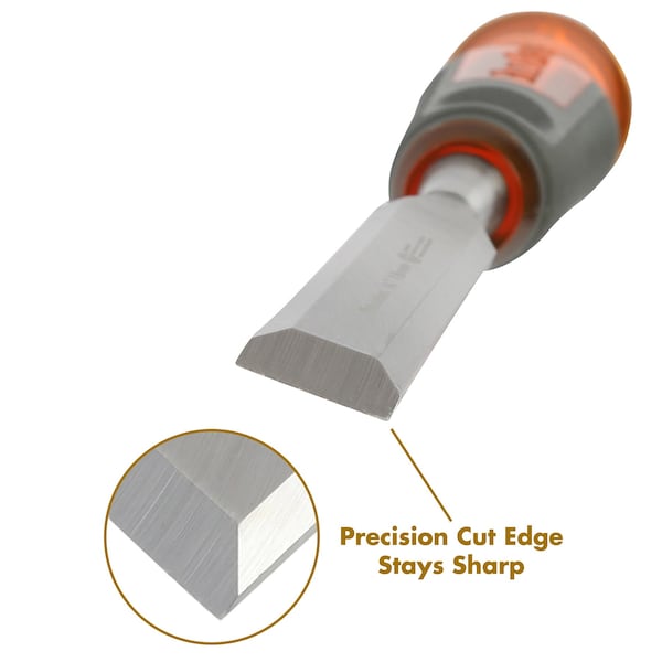 Buck Brothers Pro Full Tang Wood Chisel – 3/4" (18MM) - 74815