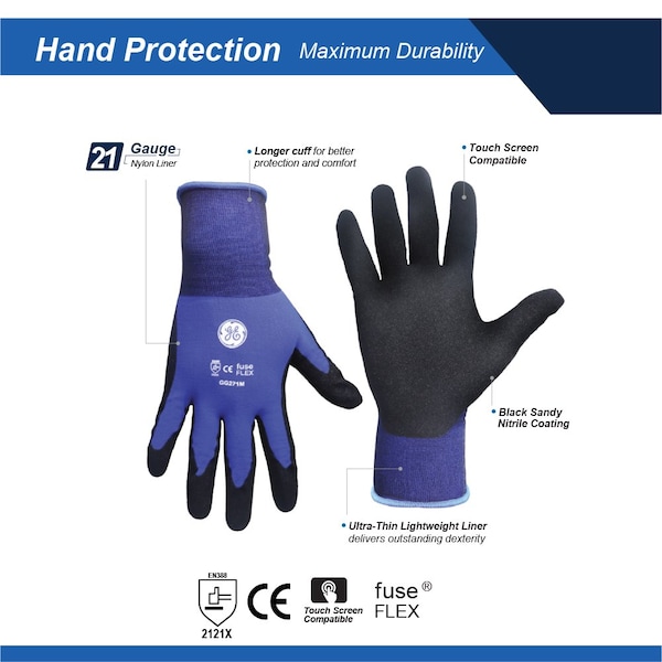 Guante sumergido en nitrilo Sandy, talla M - GG271MC