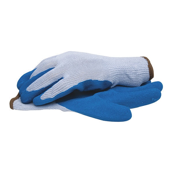 Guantes recubiertos de látex para exteriores de Blackcanyon, cobertura en palma, azules, talla L, PR - 30500/L