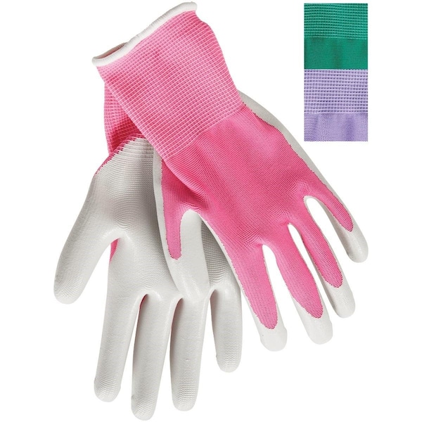El mejor guante de jardinería con recubrimiento de nitrilo para mujeres - talla única - FL6802.