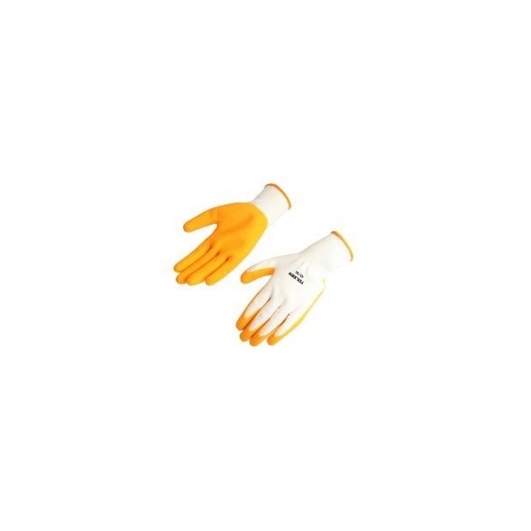 Guantes Tolsen con palma recubierta de látex XL, poliéster, palmas y dedos recubiertos de látex natural - 45016