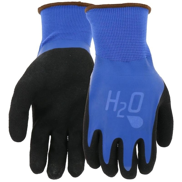 Guantes de jardín de lodo, M, recubrimiento de látex, azul cobalto - SM7186B/M