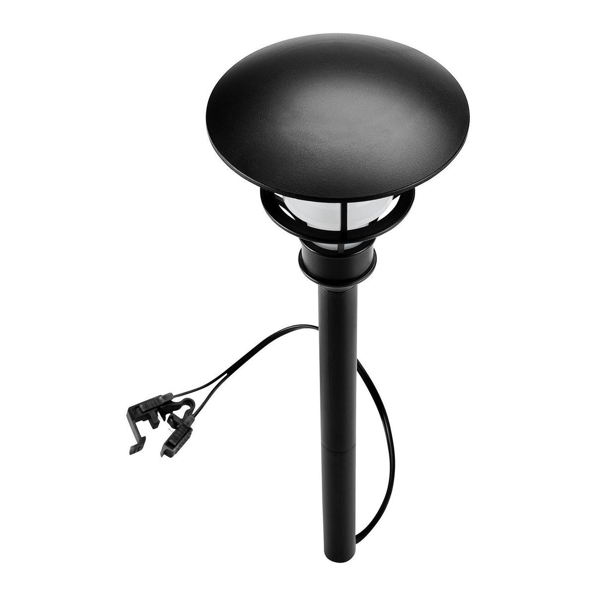 
Linterna de 18 lúmenes One Stop Gardens de 15 pulgadas con acabado negro, luz para camino de bajo voltaje con LED - 57685