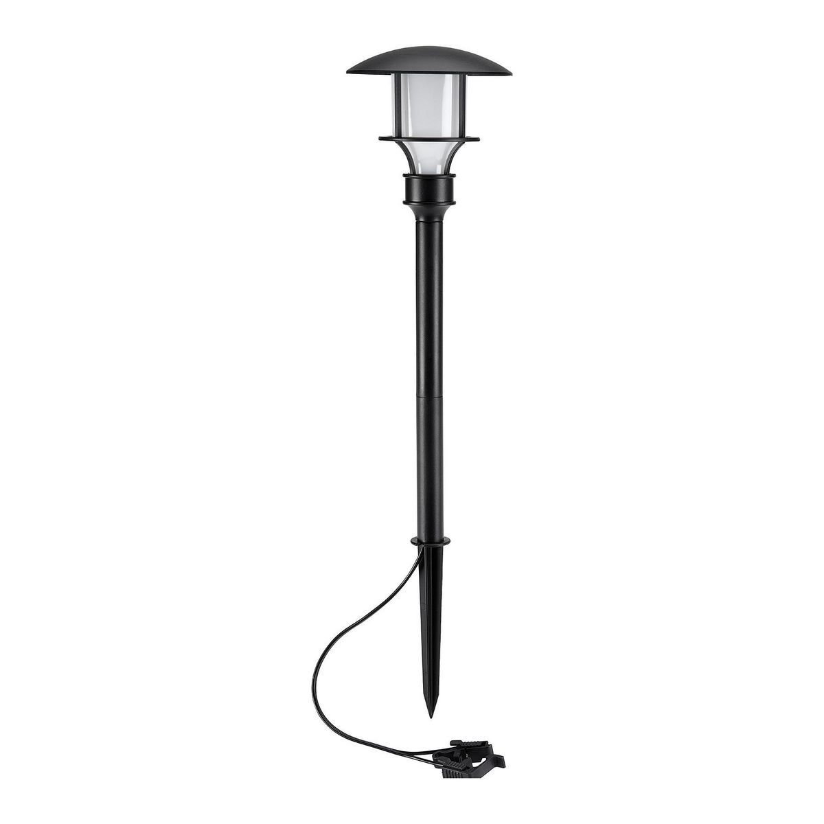 
Linterna de 18 lúmenes One Stop Gardens de 15 pulgadas con acabado negro, luz para camino de bajo voltaje con LED - 57685