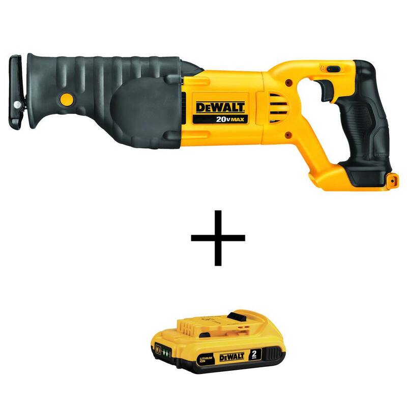 Sierra de Vaugh DEWALT de 20V MAX con batería de iones de litio compacta de 20V MAX de 2.0Ah - DCS380BW203