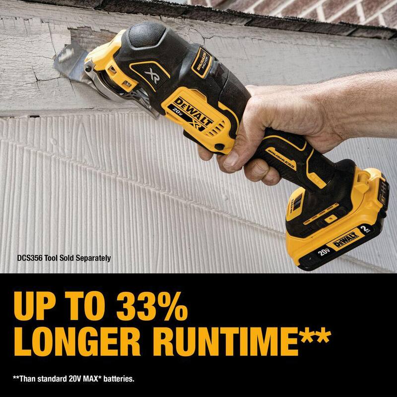 Sierra de Vaugh DEWALT de 20V MAX con batería de iones de litio compacta de 20V MAX de 2.0Ah - DCS380BW203