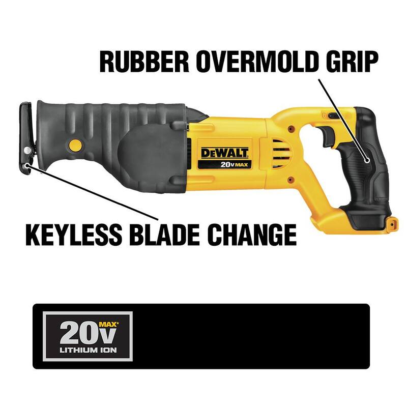 Sierra de Vaugh DEWALT de 20V MAX con batería de iones de litio compacta de 20V MAX de 2.0Ah - DCS380BW203