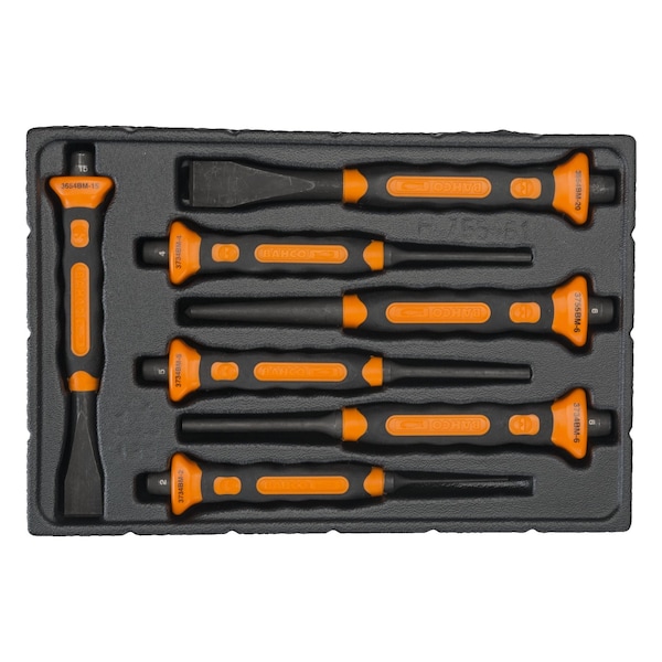 Bahco Bahco Bahco Soft Grip Punch/Chisel, 7 pcs. - 3654BMS/7
