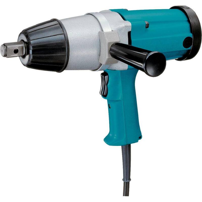 Llave de impacto con cable de 9 amperes y 3/4 pulgadas Makita con mango lateral y estuche de acero - 6906